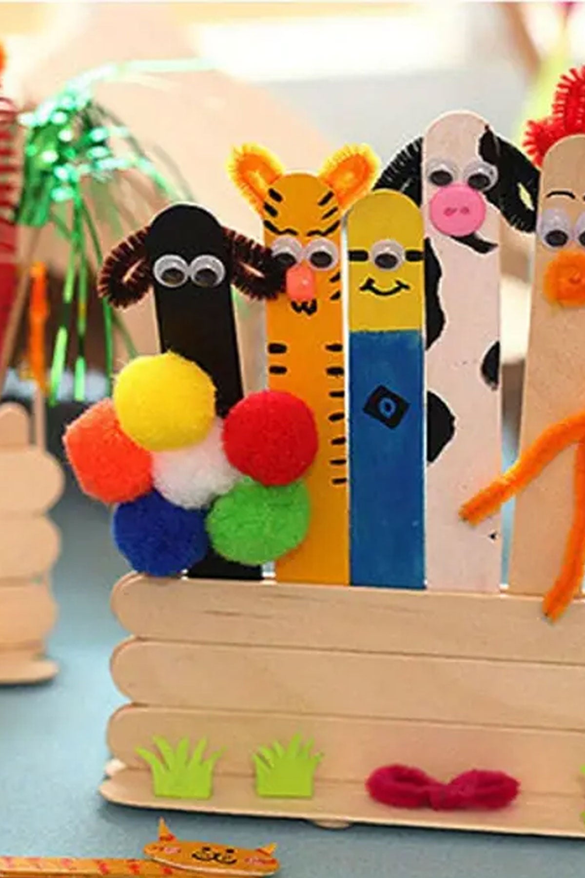 Renkli Dil Çubuğu Abeslang Dondurma Ağda Çubuğu 100 Adet Ahşap Dil Baskı Çubuğu Buzlu Şeker, Model Yapım ve El işi projeler Çubuğu