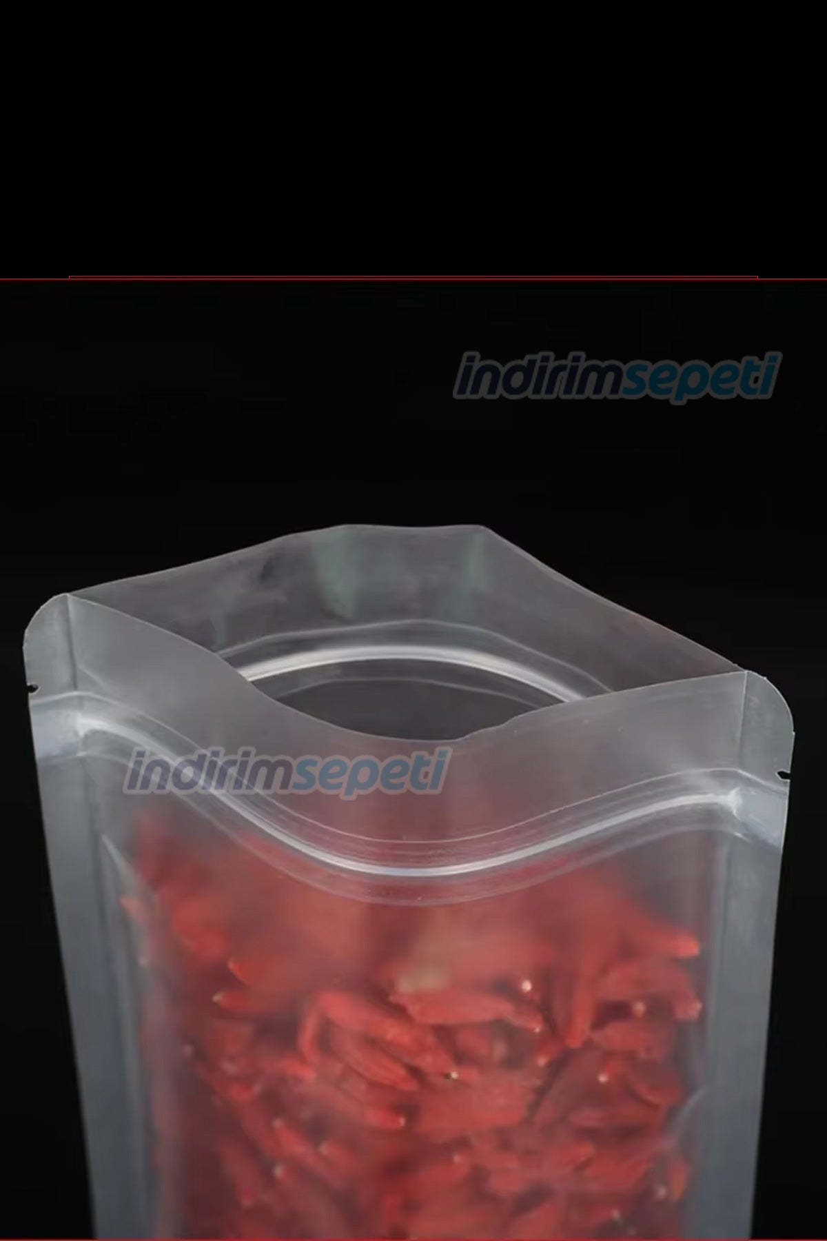 4 Adet Fermuarlı Plastik Gıda Poşeti Buzlu Şeffaf Kilitli Tabanlı 13 x 22 cm - Indirimsepeti