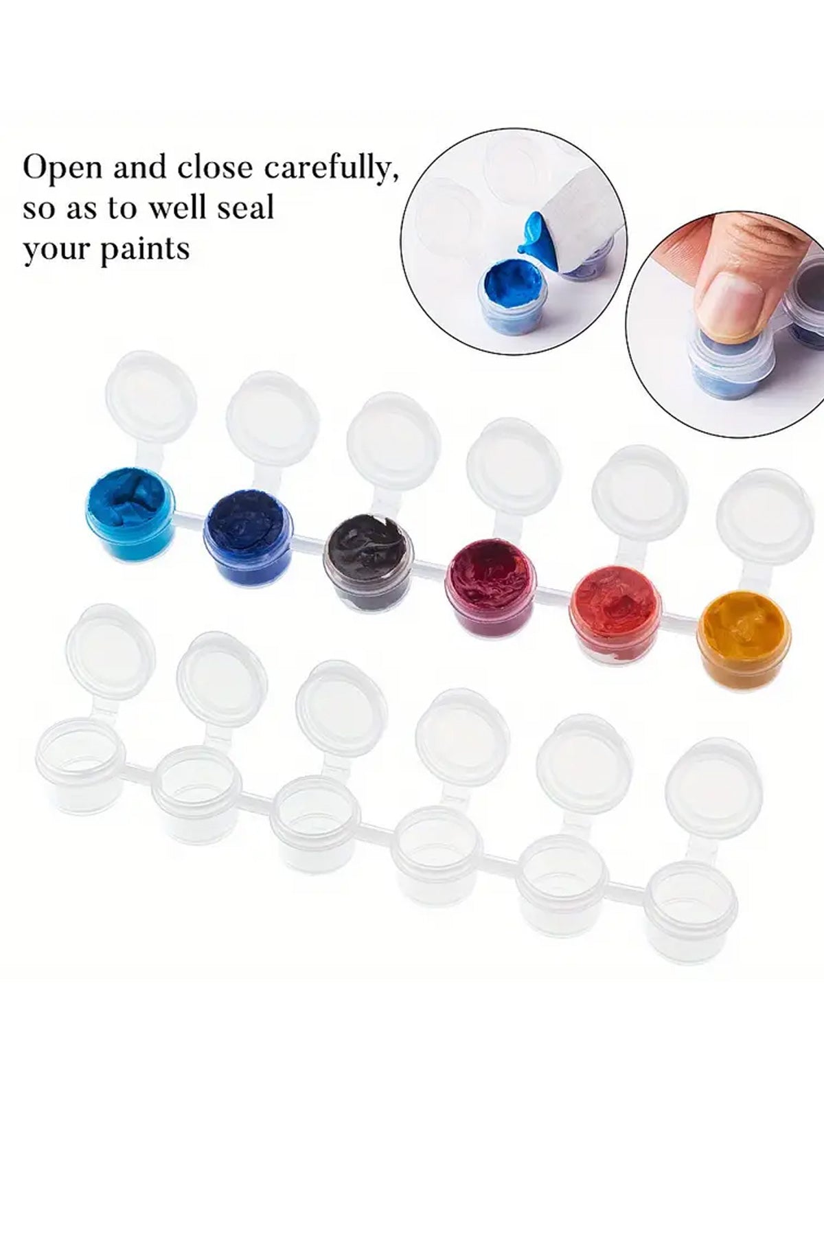 3ml Akrilik Boya 6 Renkli Mini Boy Tüp Dolu | Okul ve Yaz Kampı Boyama Seti - Indirimsepeti