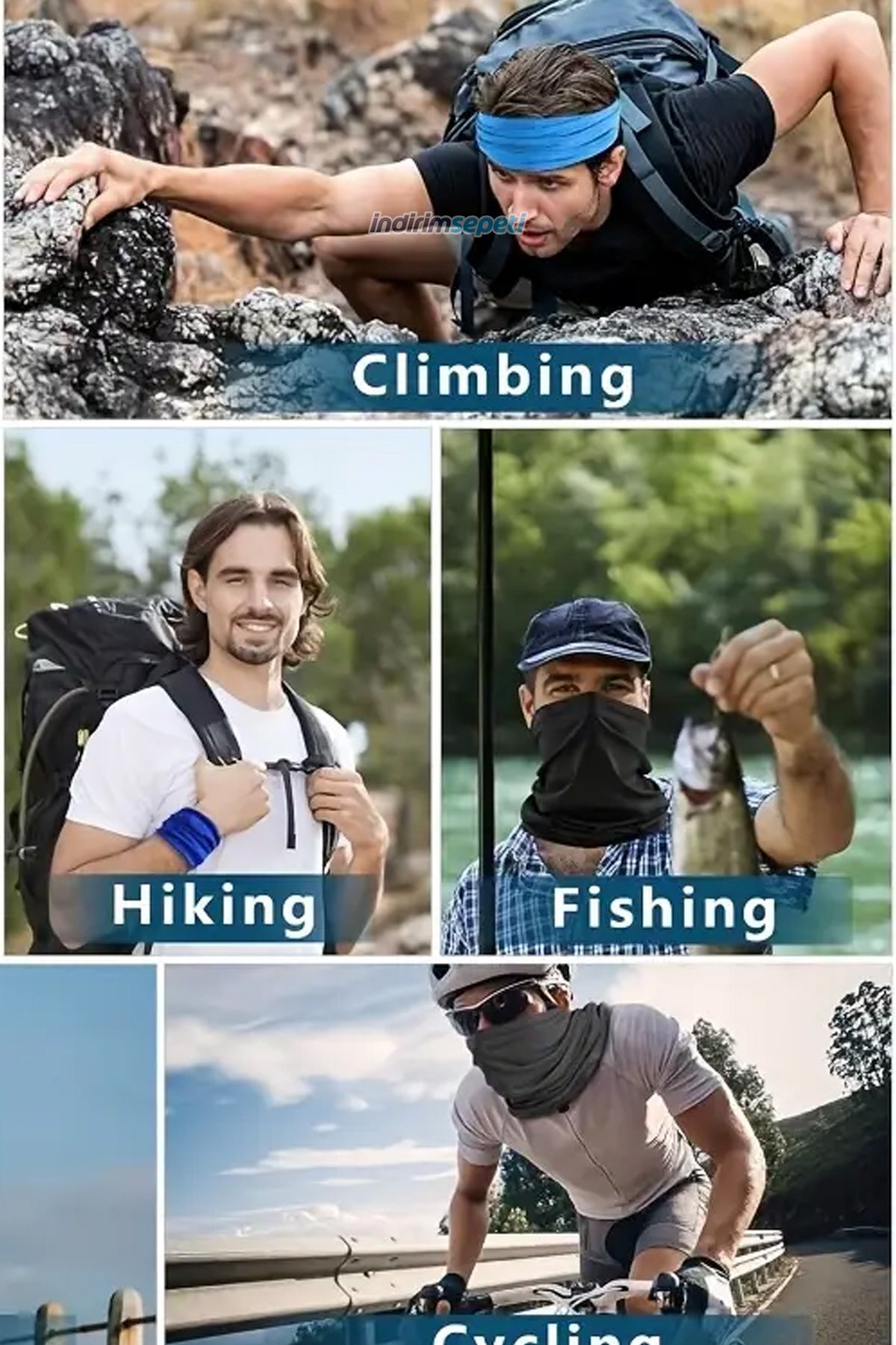 Buff Dikişsiz Boyunluk Maske Baf Bandana Saç Bandı Kamp Aksesuar Çiçek Desenli Lacivert - Indirimsepeti