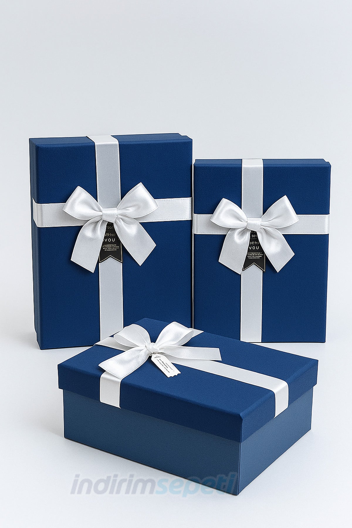 3’lü Pastel Desenli Hediye Kutusu Seti – Şık Kurdeleli Kapak, Dekoratif Saklama Kutuları