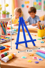Mini Plastik Şövale 14,5 cm x 8 cm – Küçük Boy Resim Standı | Çocuklar İçin Masaüstü Şövale 1 Adet - indirimsepeti