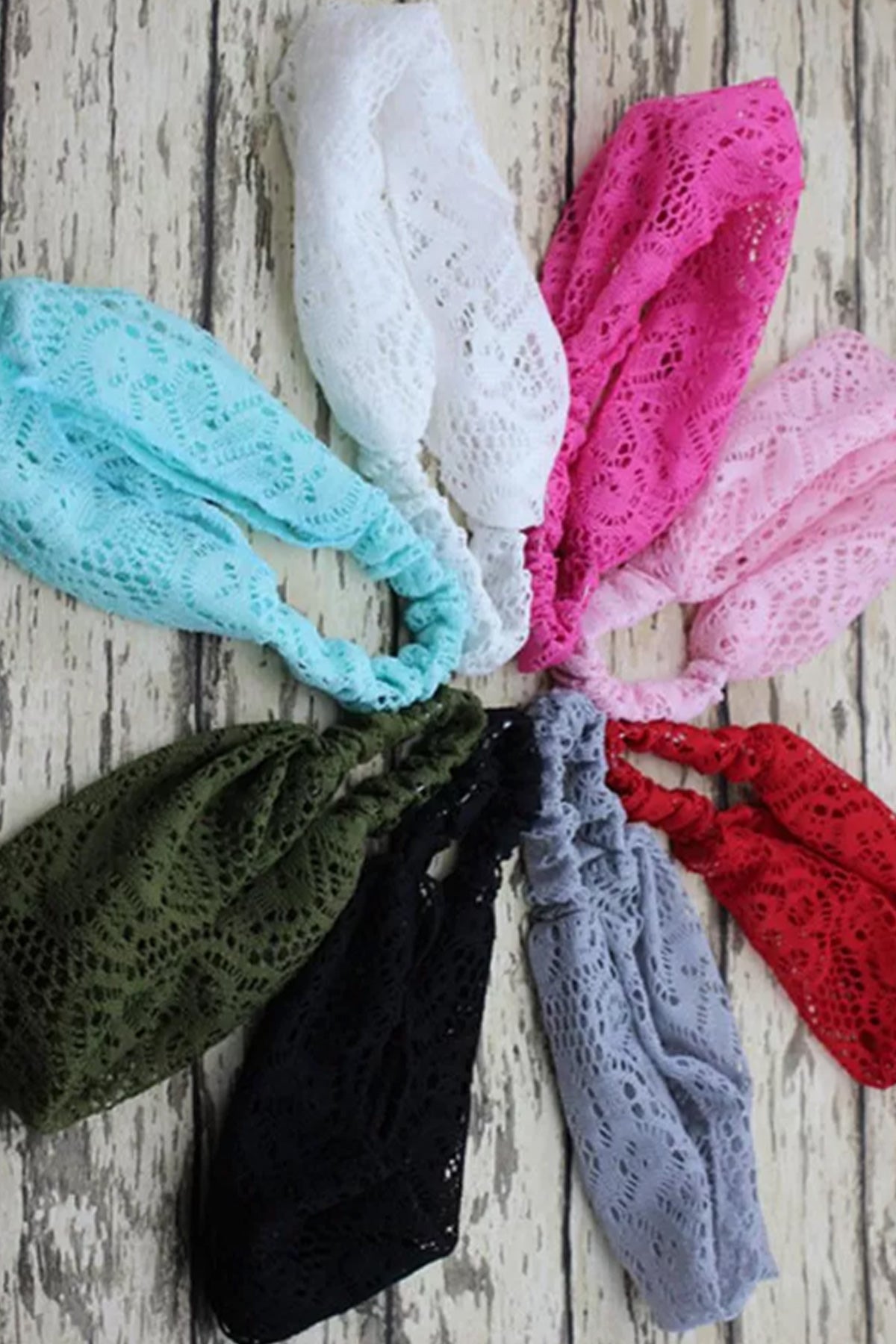 Dantelli Saç Bandı Bandanası Bahar ve Yaz Boho Stili, Lastikli Esnek Plaj ve Seyahat Siyah - indirimsepeti