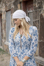 Beyaz Bandana %100 Pamuklu kumaştan Bandana Desensiz  Saç Aksesuar