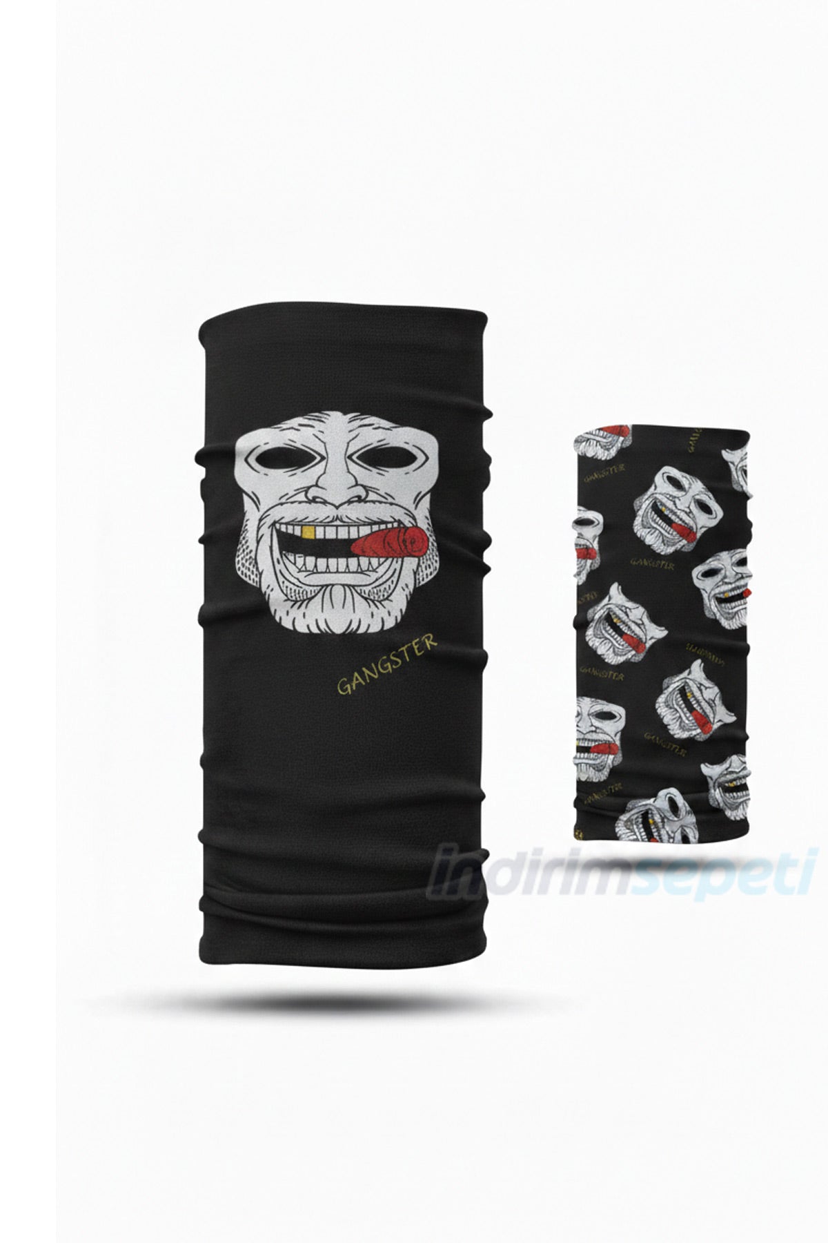 Gangster Desenli Baff Boyunluk – Çok Amaçlı Maske, Bandana ve Boyunluk | Unisex Outdoor & Street Style