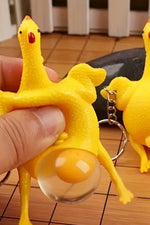 Yumurtlayan Tavuk Anahtarlık Squishy Çanta Ve Cüzdan Süsü Hediyelik - Indirimsepeti