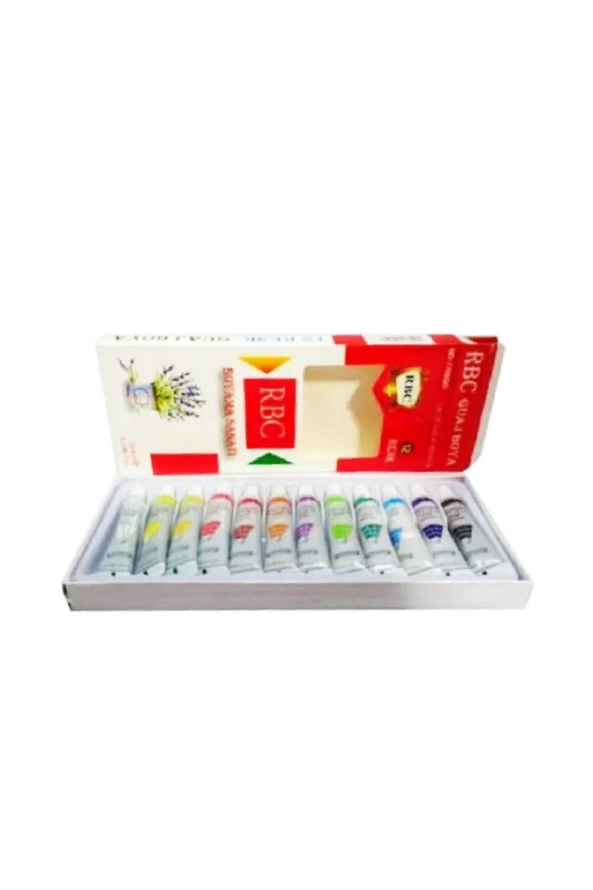 RBC Guaj Boya 12 Renk 6ml Tüp 1 Paket 12 Li Guaj Boya Seti Sanatsal Boya - indirimsepeti