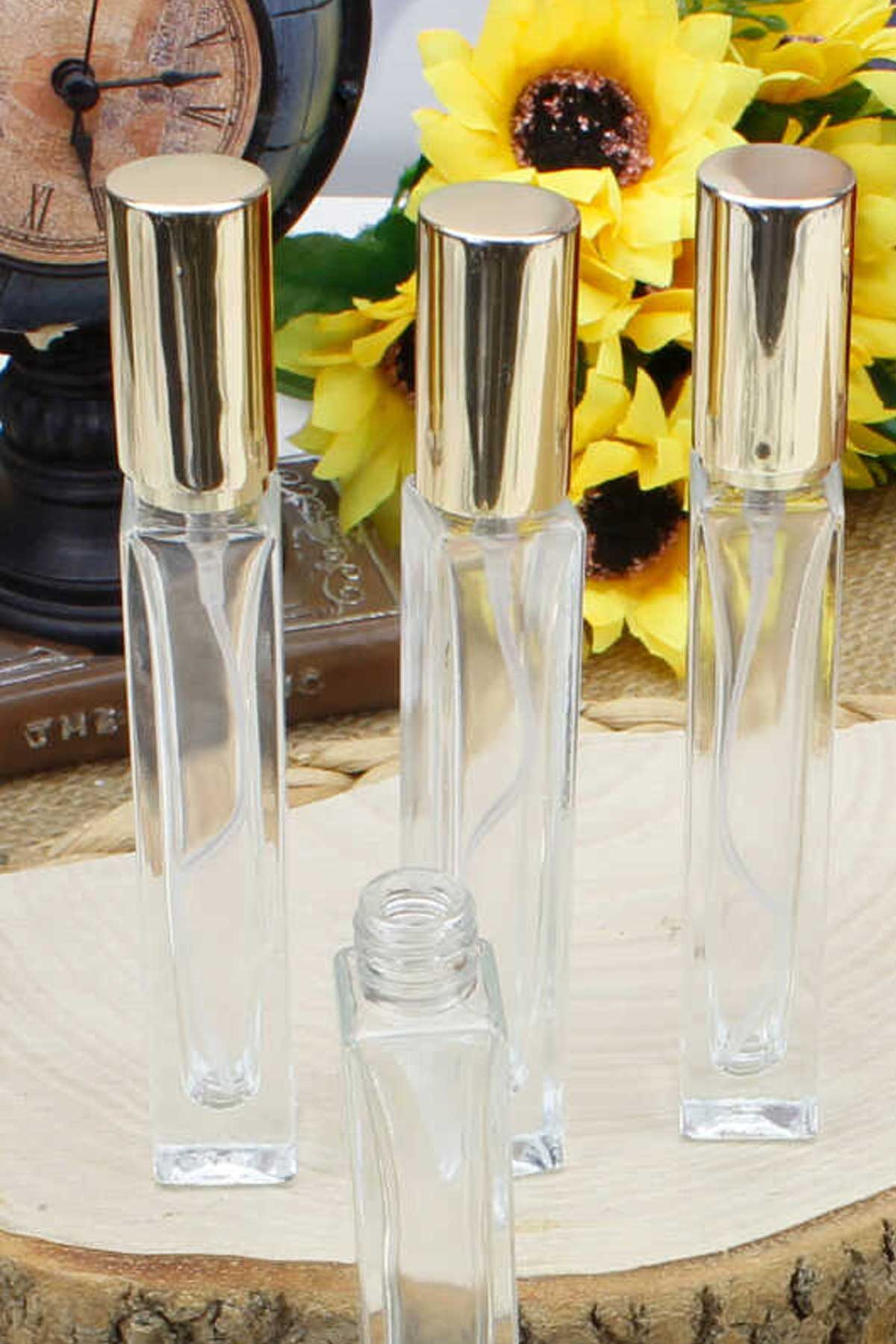 Cam Şişe ince Uzun 20 ml Fısfıs Sprey Hediyelik Cam Kolonya Şişesi Düğün, Nişan, Söz  Gümüş Kapak - Indirimsepeti