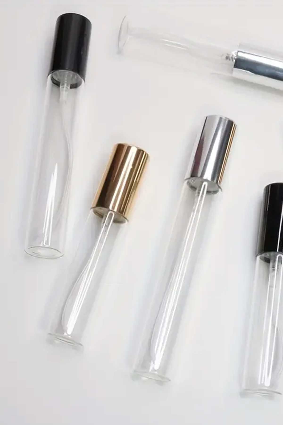 Cam Şişe ince Uzun 20 ml Fısfıs Sprey Hediyelik Cam Kolonya Şişesi Düğün, Nişan, Söz  Gümüş Kapak - Indirimsepeti