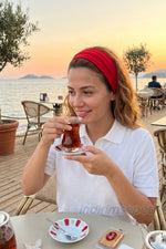 Saç Bandı Pamuklu Lastikli 3 Farklı Renk Model 20 Bahar ve Yaz Stili, Esnek Bandı Kırmızı Yeşil Koyu Lacivert - indirimsepeti