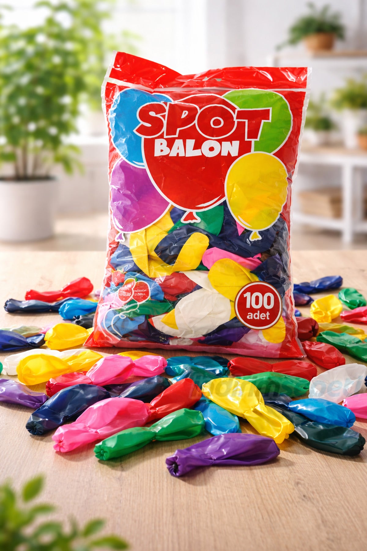 100 Adet Karışık Renk Balon 12 inç (30 cm) – Parti, Doğum Günü ve Organizasyon Balon Seti