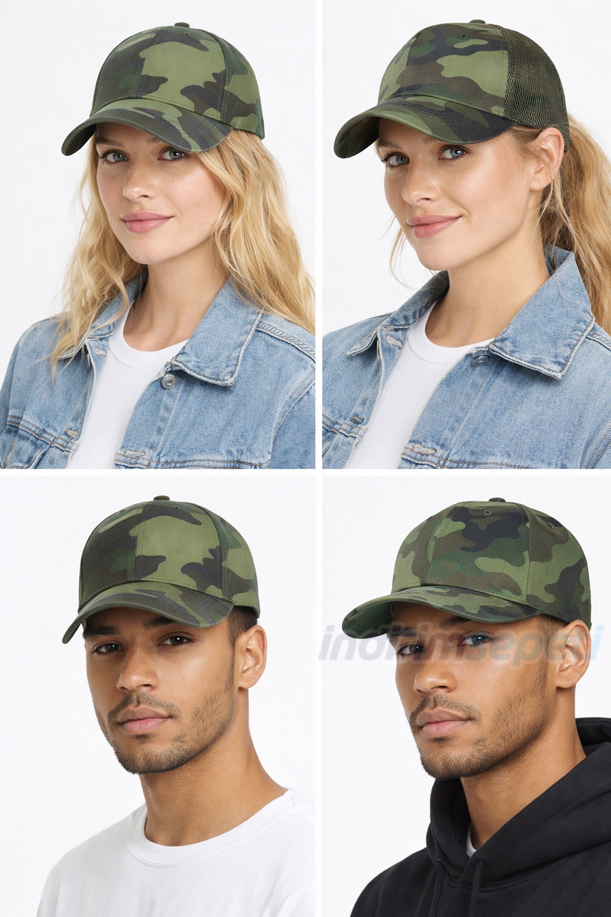 Kamuflaj Desenli Unisex Şapka – Ayarlanabilir Spor Baseball Kep | Günlük Outdoor Tarz