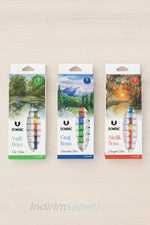 3’lü Sanat Seti – Guaj Boya 12x9ml, Akrilik Boya 12x5ml ve Profesyonel Guaj Boya Seti – 36 Renk Hobi & Sanat Boyama Seti