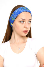 Buff Dikişsiz Boyunluk Maske Baf Bandana Saç Bandı Kamp Aksesuar Güneş Desenli Mavi - Indirimsepeti