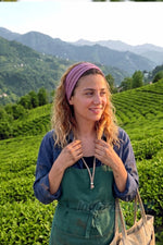 Saç Bandı Pamuklu Lastikli 3 Farklı Renk Model 16 Bahar ve Yaz Stili, Esnek Bandı Krem Koyu Lacivert Gül Kurusu - indirimsepeti