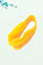 Saç Bandı Bandanası Bahar ve Yaz Boho Stili, Lastikli Esnek Bandı, Plaj ve Seyahat Açık Sarı - Indirimsepeti