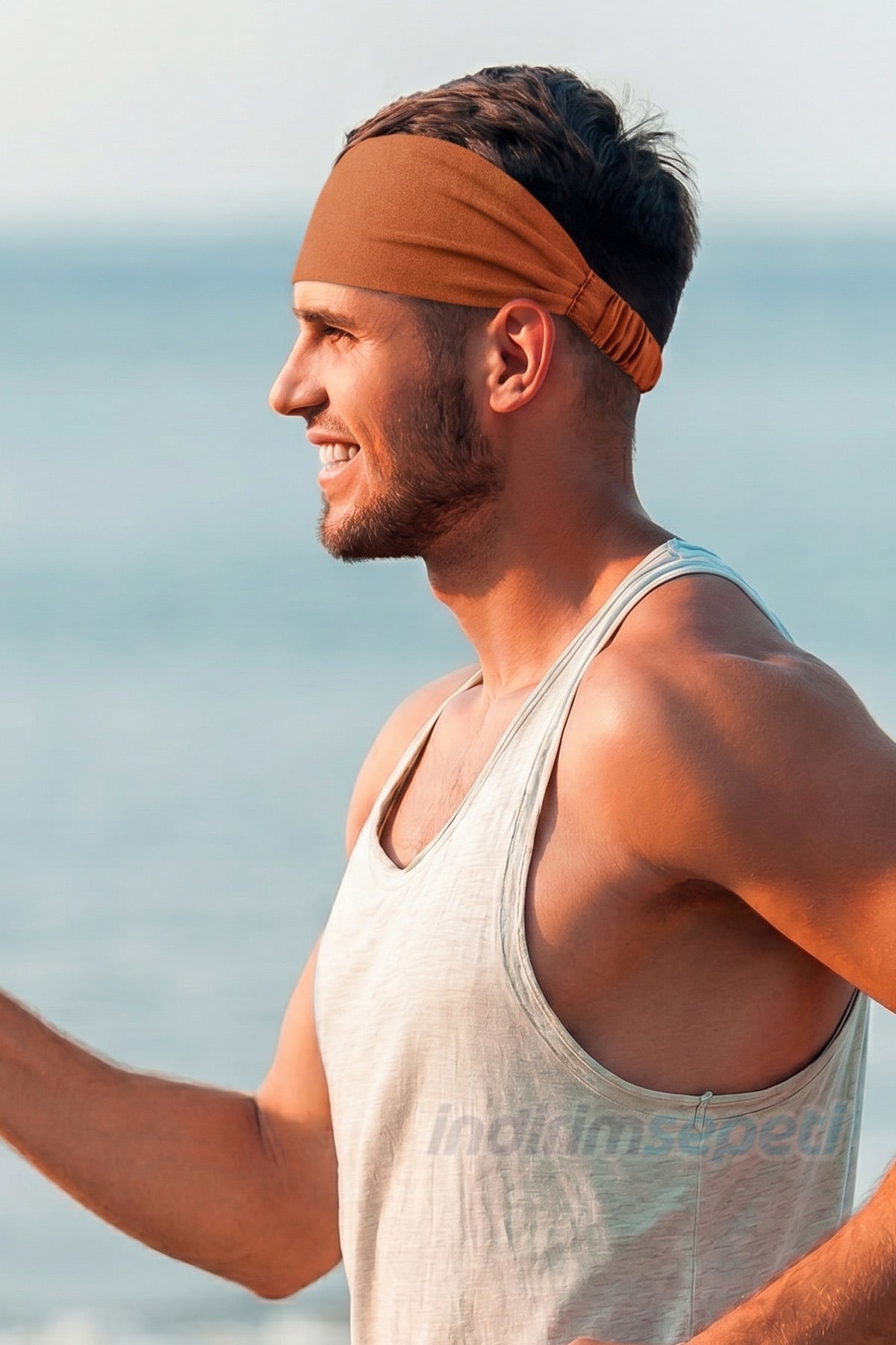 Lastikli Bandana 3’lü Set Pamuklu Esnek Saç Bandı – Model 7 Makyaj ve Cilt Bakım Bandana Turuncu Açık Füme Koyu Lacivert - indirimsepeti