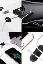 Kablo Tutucu Farklı Model Akrilik Güçlü Yapışkanlı Organizer Düzenleyici 16 Parça - Indirimsepeti