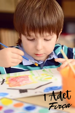 Düz Fırça Akrilik Boya, Sulu Boya ve Yağlıboya Fırçası Küçük Plastik Sap ince Çocuk ve Genel Maksat Fırçası 1 Adet