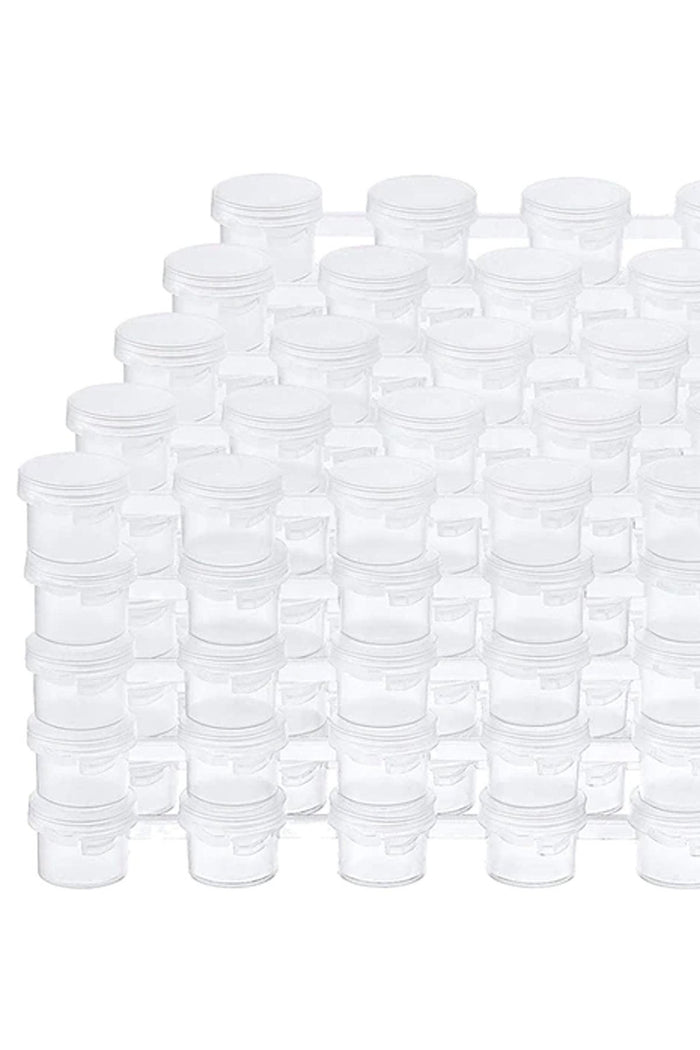 Boş Boya Kutusu 5 Ml 8’li Set – 5 Cc Şeffaf Kapaklı Boya Saklama Kabı | Yaz Sanat Etkinlikleri İçin Uygun 5 cc - Indirimsepeti