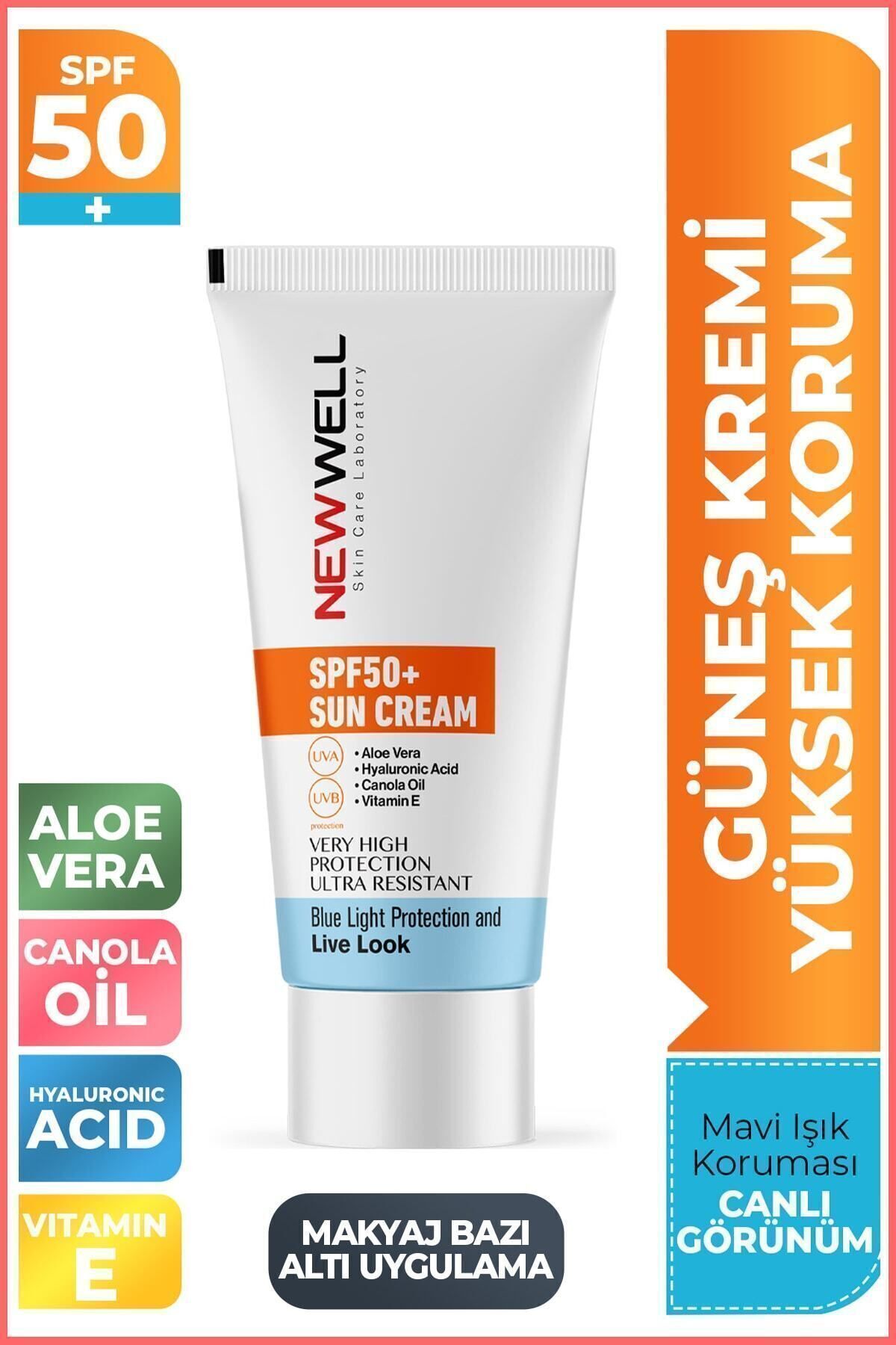 Güneş Kremi Yüksek Koruma Spf 50+ Aloe Vera - Indirimsepeti