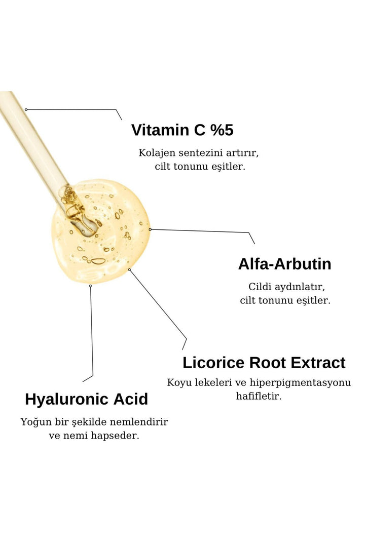 Aydınlatıcı Ve Ton Eşitleyici Serum | Tone-up Brightening Serum (VITAMIN C %5,ALPHA ARBUTİN) - Indirimsepeti