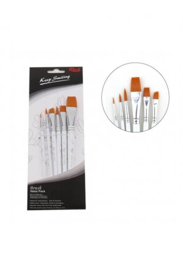 Rich Set:7 Keep Smile Fırça Seti 6'lı - Indirimsepeti