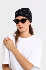 Bandana Etnik Desenli Bisiklet & Motosiklet Etkinlik Gezi Eğlence Siyah Pamuklu - Indirimsepeti