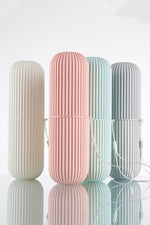 Çok Amaçlı Seyahat Tipi Diş Fırçası Kabı Makyaj Malzemesi Saklama Kutusu 2 Adet - Indirimsepeti