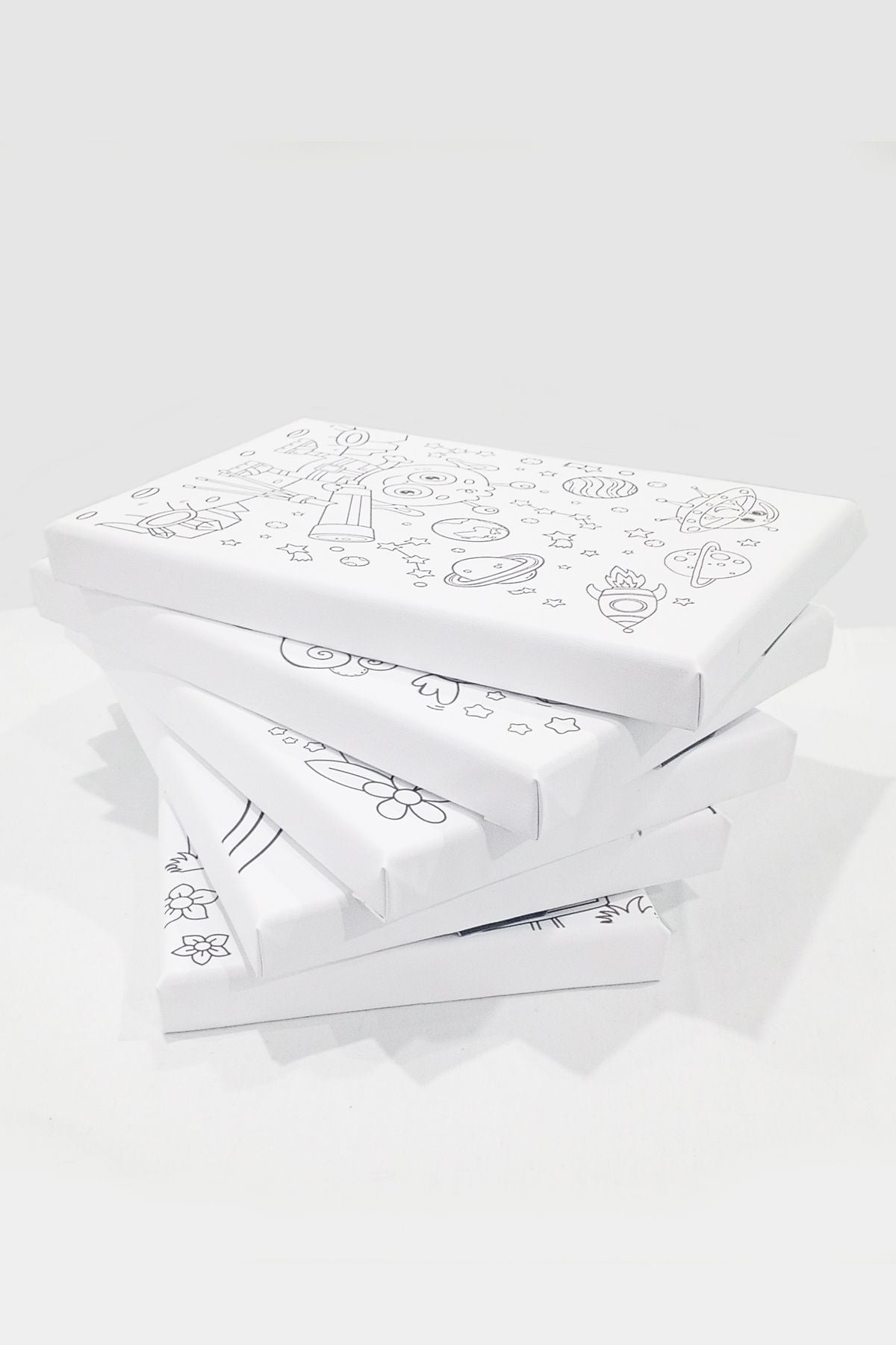 Çocuk Ressam Önçizimli Tuval, 20 x 20 cm, Boyama Seti Tuvali, Çocuk Ressam Seti - Devam Tuvali 1 Adet - Indirimsepeti