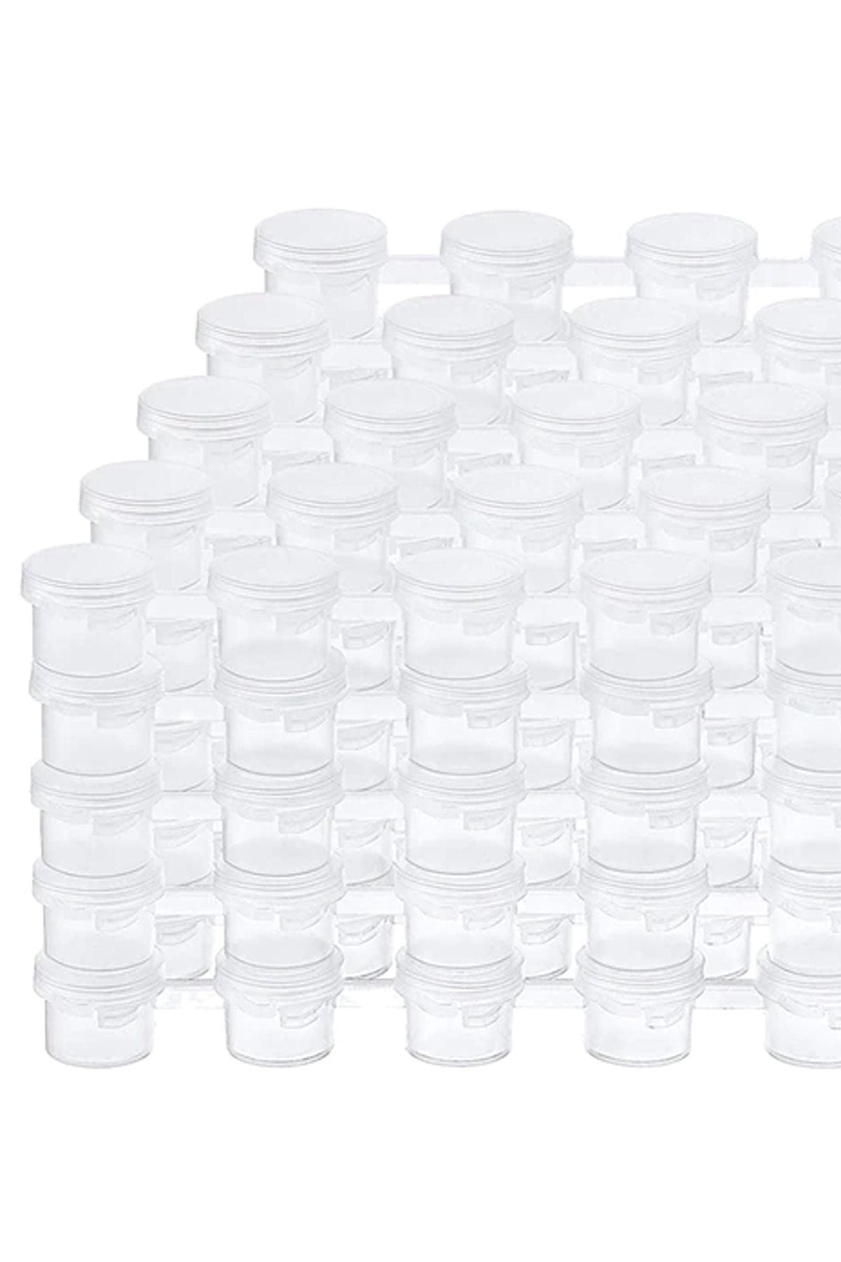 Boş Boya Kutusu 8'li Set – 10ml cc Şeffaf Kapaklı Pratik Boya Saklama Kabı | Yaz Sanat Etkinlikleri  10x 6lı Set - Indirimsepeti