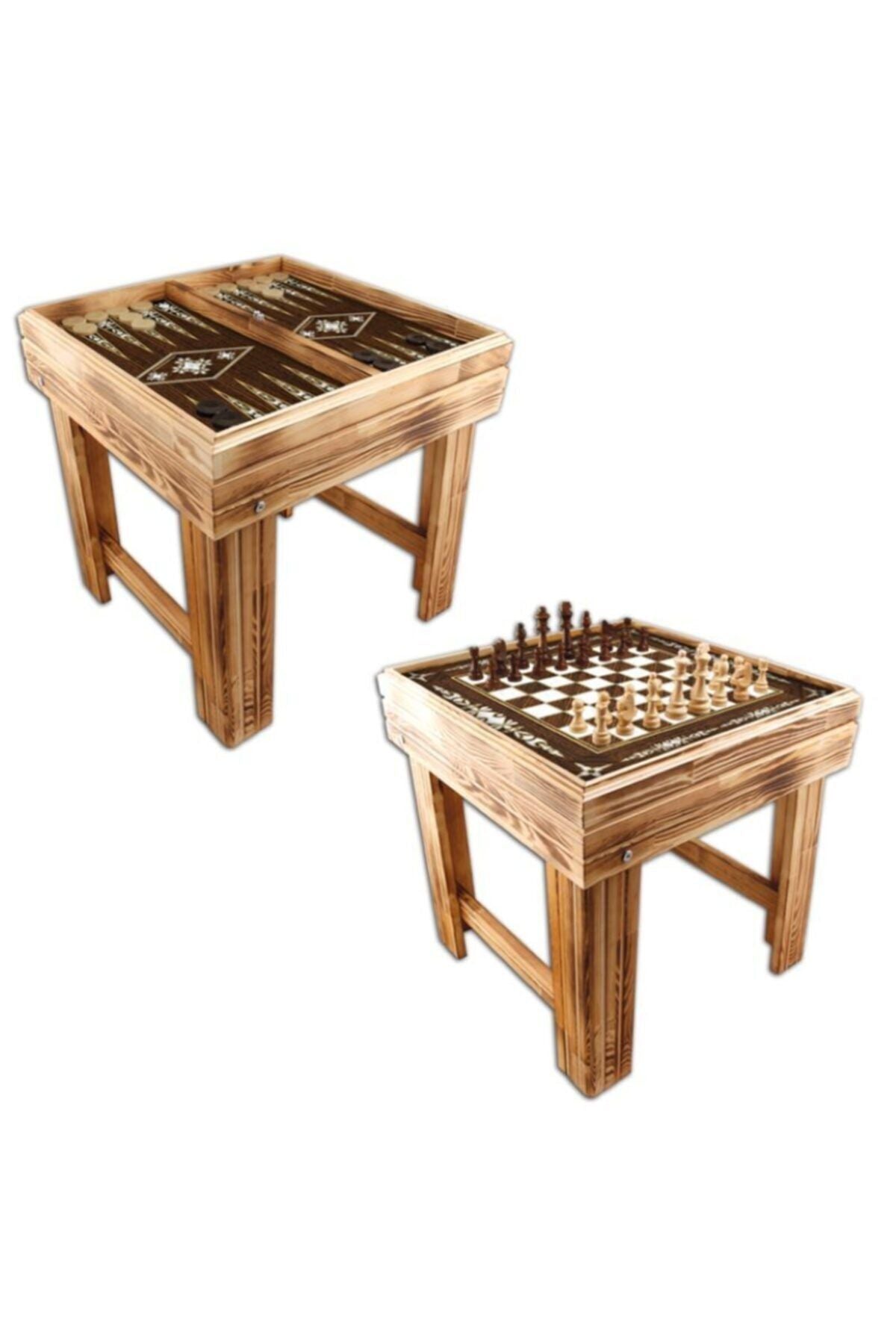 Star Ayaklı Sedef Tavla-Satranç Seti-18935 - Indirimsepeti