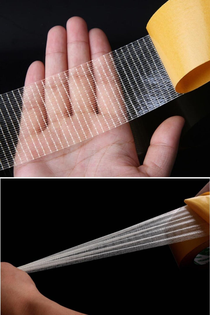 Fiber Örgülü Güçlendirilmiş Çift Taraflı Çok Amaçlı Bant Halı Kaydırmaz Bant 5cm X 10 Mt - Indirimsepeti