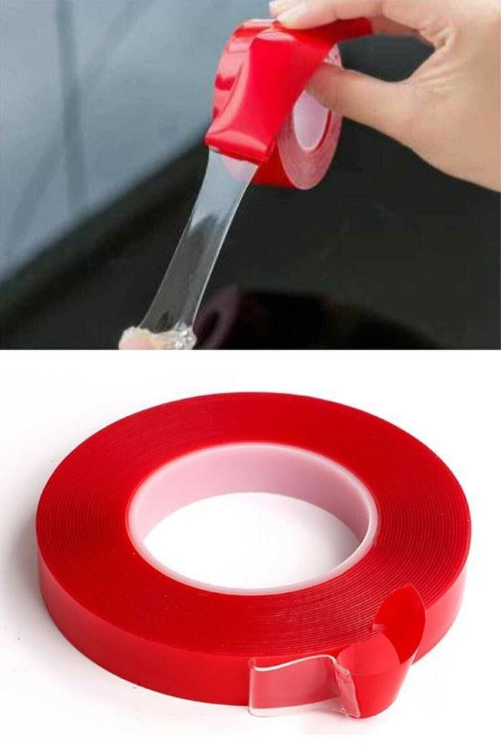 Çift Taraflı Silikonlu Şeffaf Bant 18mm X 2 Metre Akrilik Silikon Bant - Indirimsepeti