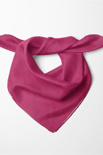 Yaza Özel Desensiz Fuşya Pamuklu Bandana Fular – Saç Toplama & Aksesuar Gezi Tur Aktivite 55x55cm - Indirimsepeti