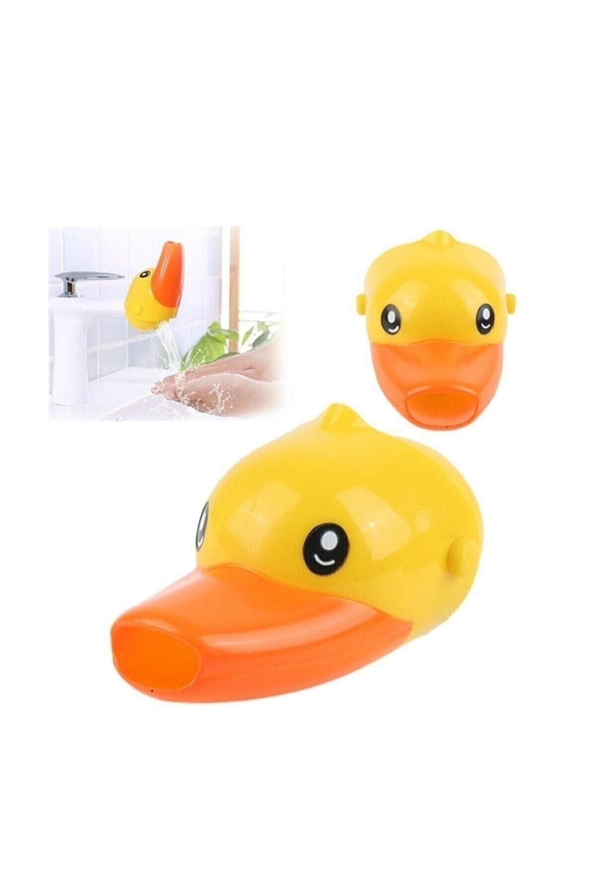 Çocuklar Için Eğitici ve Güvenli Musluk Uzatıcı Genişletici Başlık Aparatı Ördek Figürlü Sarı - Indirimsepeti