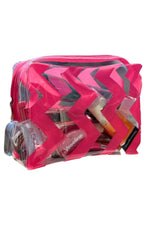 Kadın Şeffaf Seyahat Makyaj Çantası Şeffaf Su Geçirmez Makyaj Çantası-22x17x6 Cm - Indirimsepeti