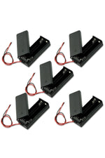 2'li Anahtarlı Pil Yatağı Pil Yuvası Pil Kutusu Aa Kalem Kalın Pil 5 Adet - Indirimsepeti