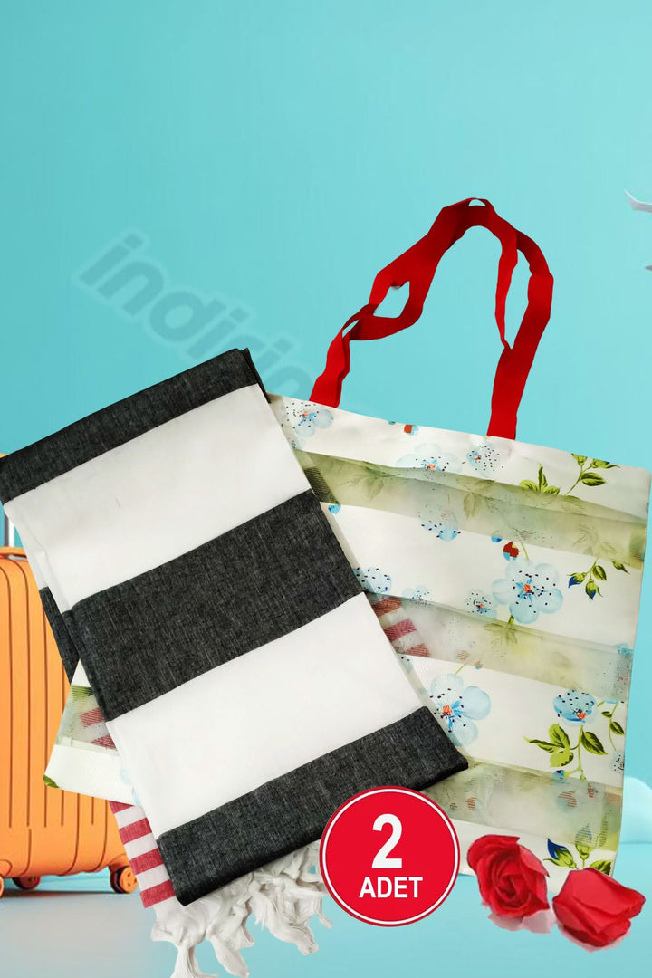 Deniz Plaj Çantası Peştemal Kombini Kum Geçirmez & Oyuncak Havlu Market Çanta-Plaj Banyo Havlusu - Indirimsepeti