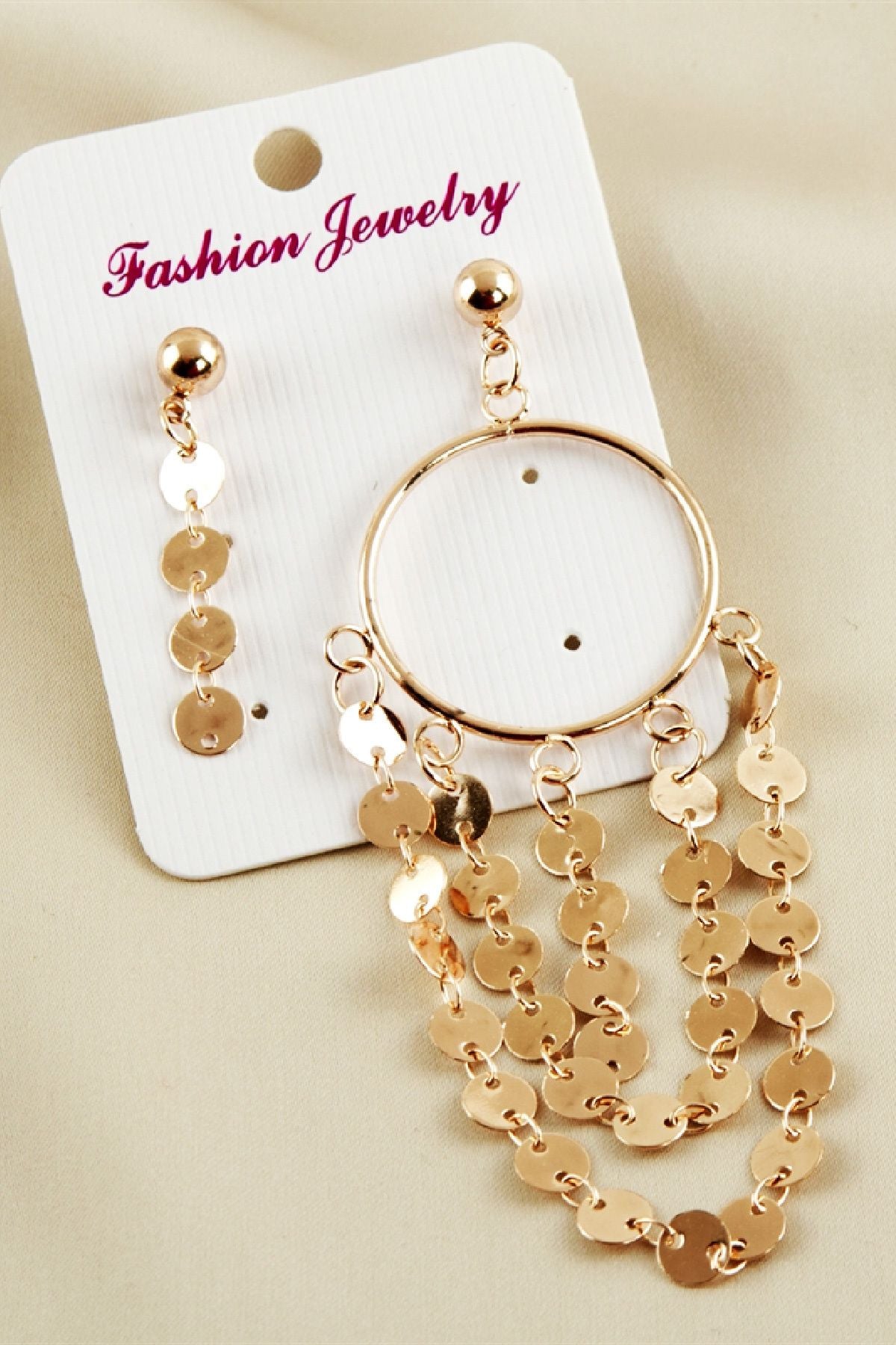 Küpe Pullu Halka Figürlü 2'li Set 9 cm - Indirimsepeti