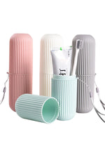 Çok Amaçlı Seyahat Tipi Diş Fırçası Kabı Makyaj Malzemesi Saklama Kutusu 2 Adet - Indirimsepeti