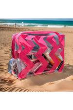 Kadın Şeffaf Seyahat Makyaj Çantası Şeffaf Su Geçirmez Makyaj Çantası-22x17x6 Cm - Indirimsepeti