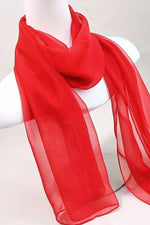 Şifon Yumuşak Nefes alabilen Hafif Çok yönlü, Şal, Hijab Yaz Tatil Giyim mükemmel 28x140cm - Indirimsepeti