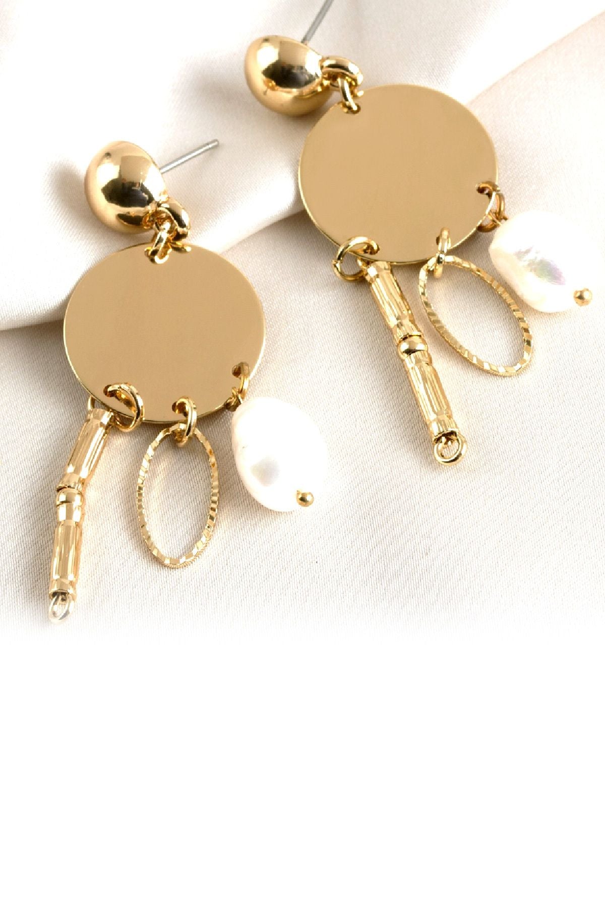 Halka Küpe Oval 2'li Set 7 cm - Indirimsepeti