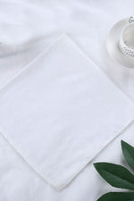 Beyaz Bandana %100 Pamuklu kumaştan Bandana Desensiz  Saç Aksesuar - Indirimsepeti