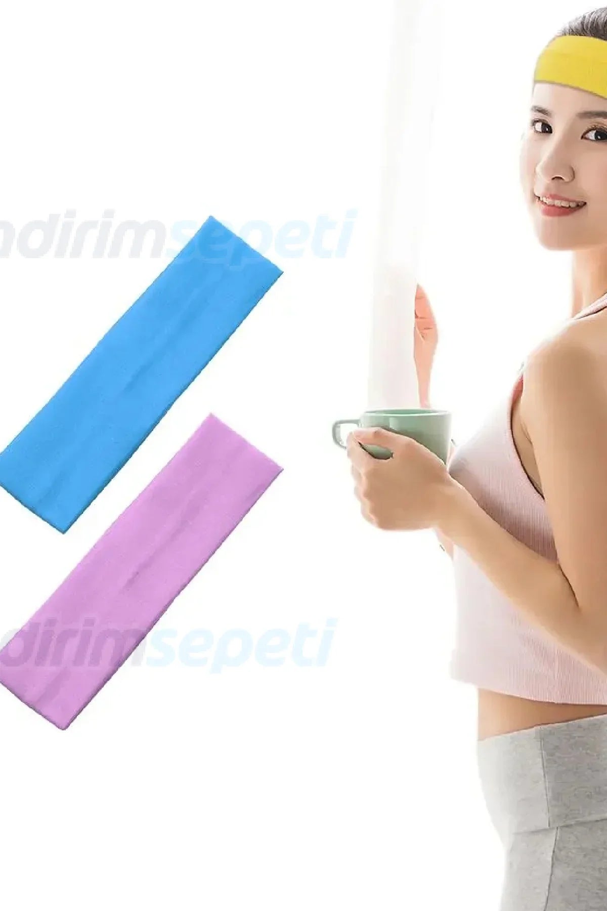 Monalisa Renkli Karışık Kadın 4'lü Saç Bant oşu Fitness Yoga Saç Bantları Elastik Makyaj Saç Aksesuar - Indirimsepeti