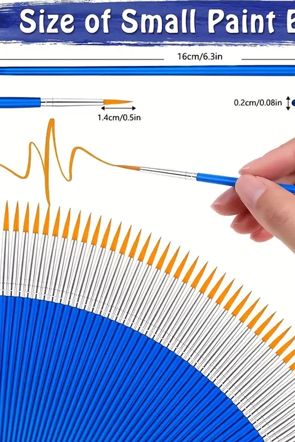 Sulu Boya Akrilik Boya Fırçası Sivri Uçlu Suluboya Fırça 100 Adet - Indirimsepeti