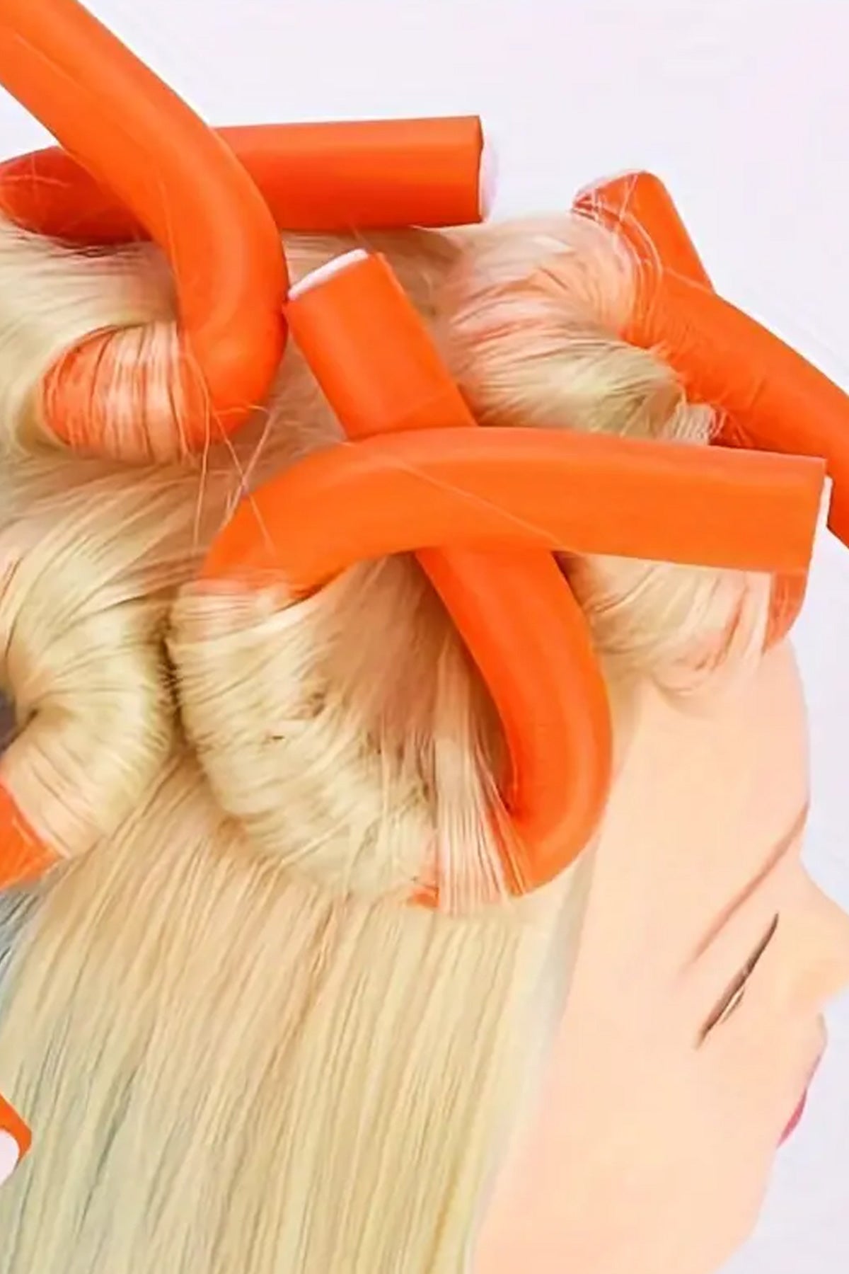 10'lu Saç Bukle Bigudi Sünger Rulo Orta ve Kısa Saçlar için Uykuda DIY Saç Şekillendirme Saç Bukle Aparatı Bigudi Saç Klips - Indirimsepeti