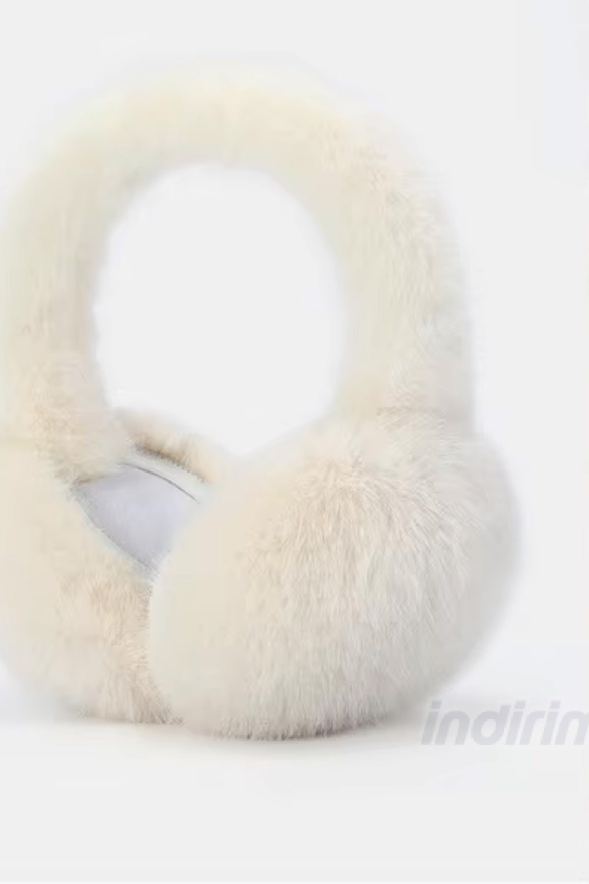 Trend Peluş Kulaklık Katlanır Model Soğuk Koruyucu Peluş Kalın Kışlık Soft Kulaklık Krem - Indirimsepeti