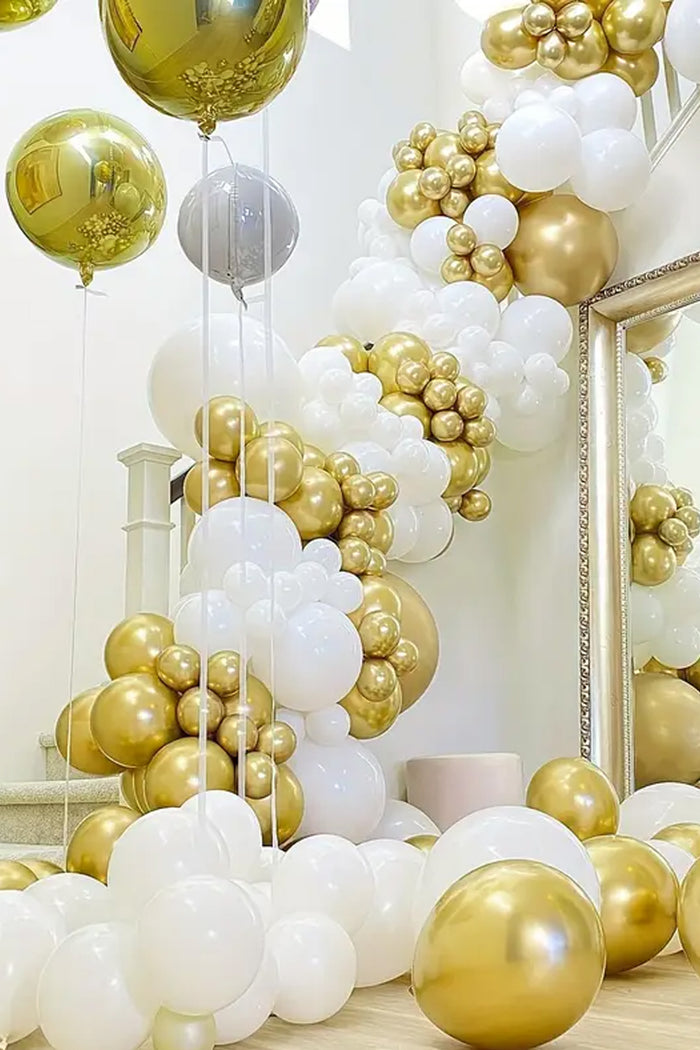 100 Adet Krom Rose Gold Altın Renk Aynalı Balon Düğün, Nişan, Doğum Günleri, Parti, Mezuniyet - Indirimsepeti